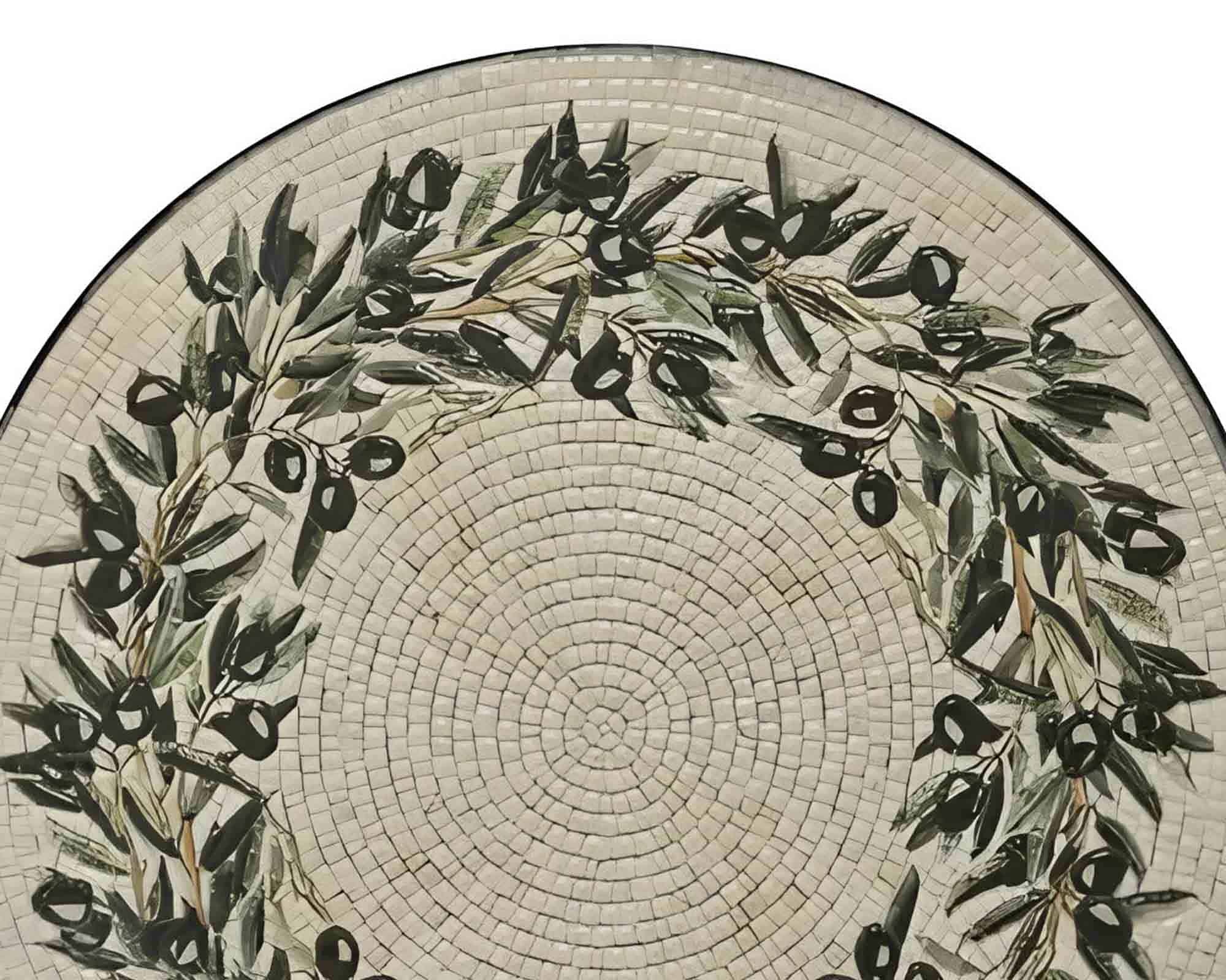 Tavolino Atene da Esterno Nero con Fantasia D39x46cm in Acciaio - Kaemingk - immagine 3