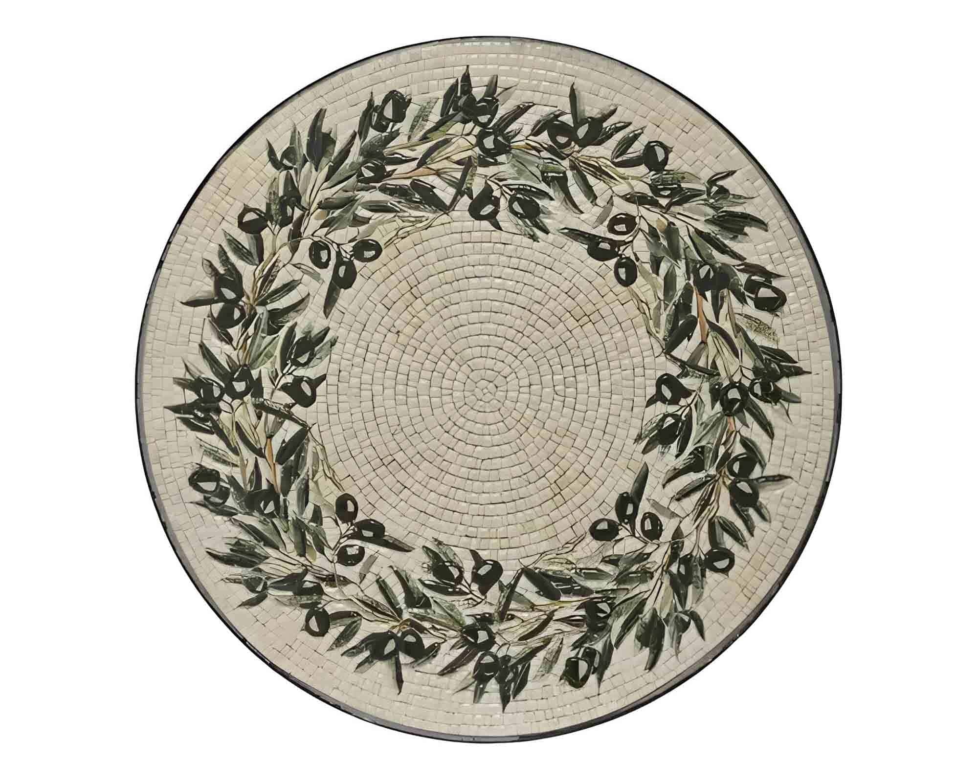 Tavolino Atene da Esterno Nero con Fantasia D39x46cm in Acciaio - Kaemingk - immagine 2