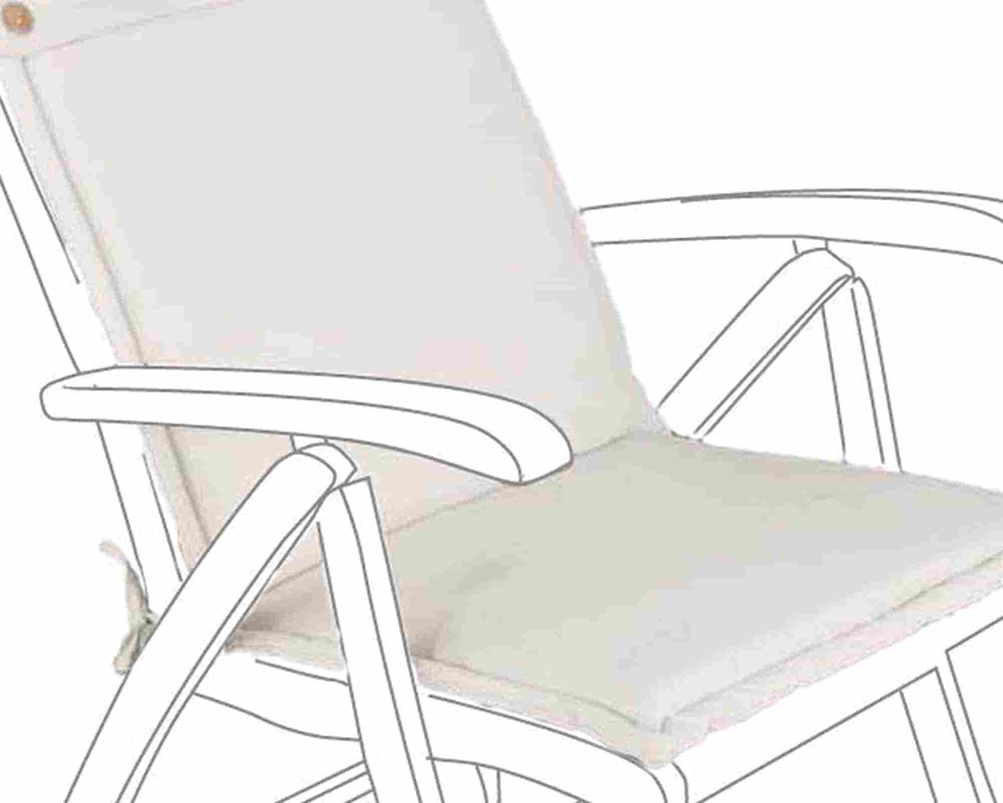 Cuscino Poly Naturale Schienale Alto in Poliestere - Bizzotto - immagine 2