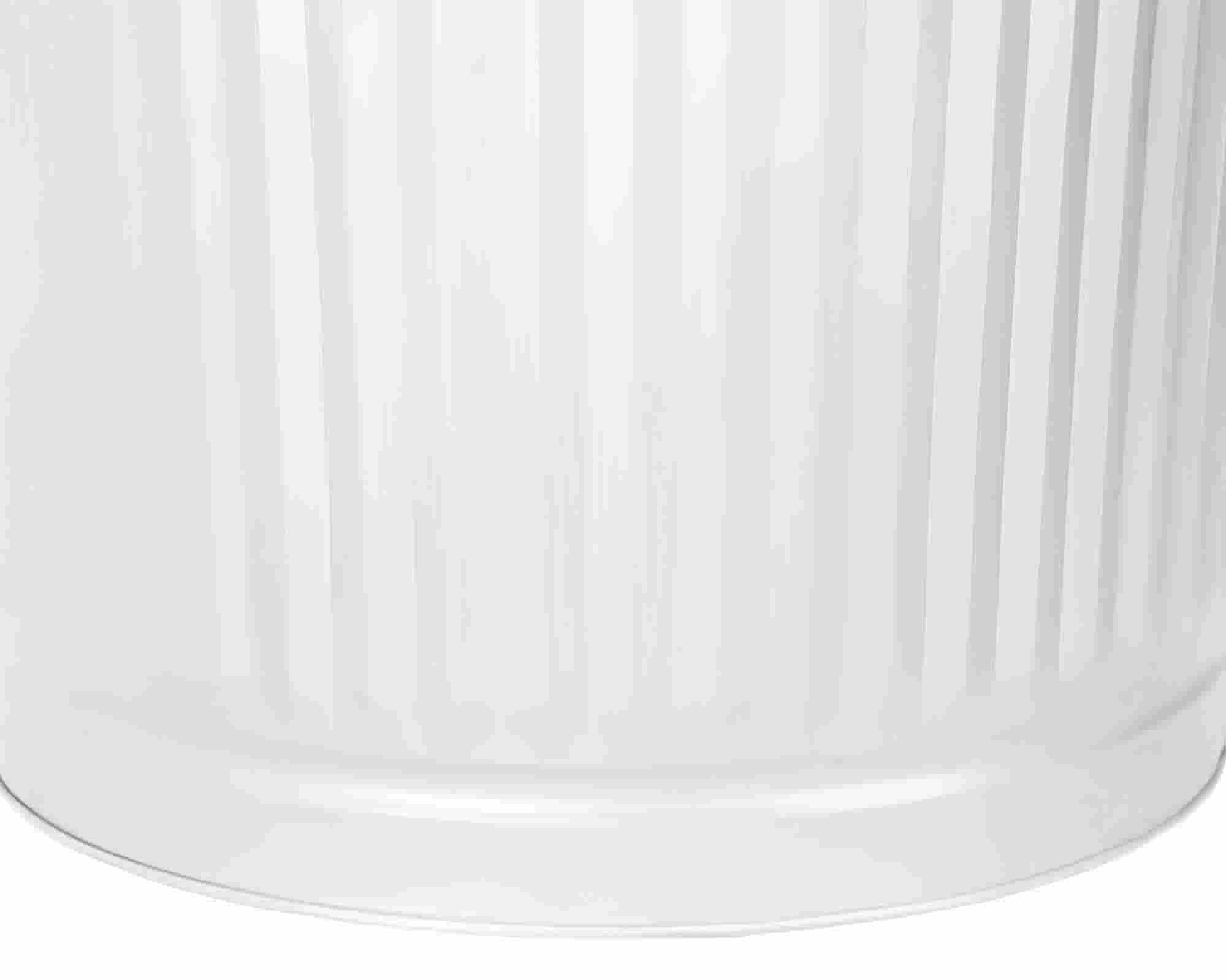 Bidone Bianco 110x43x105cm in Metallo - VerdeMax - immagine 2