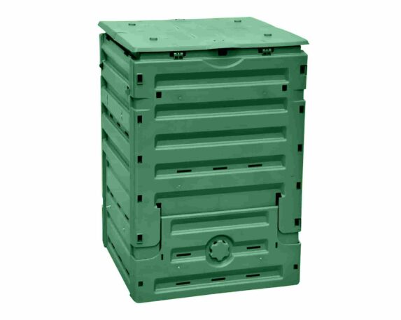 Compostiera Verde 300L 60x60x90h in Plastica – VerdeMax
