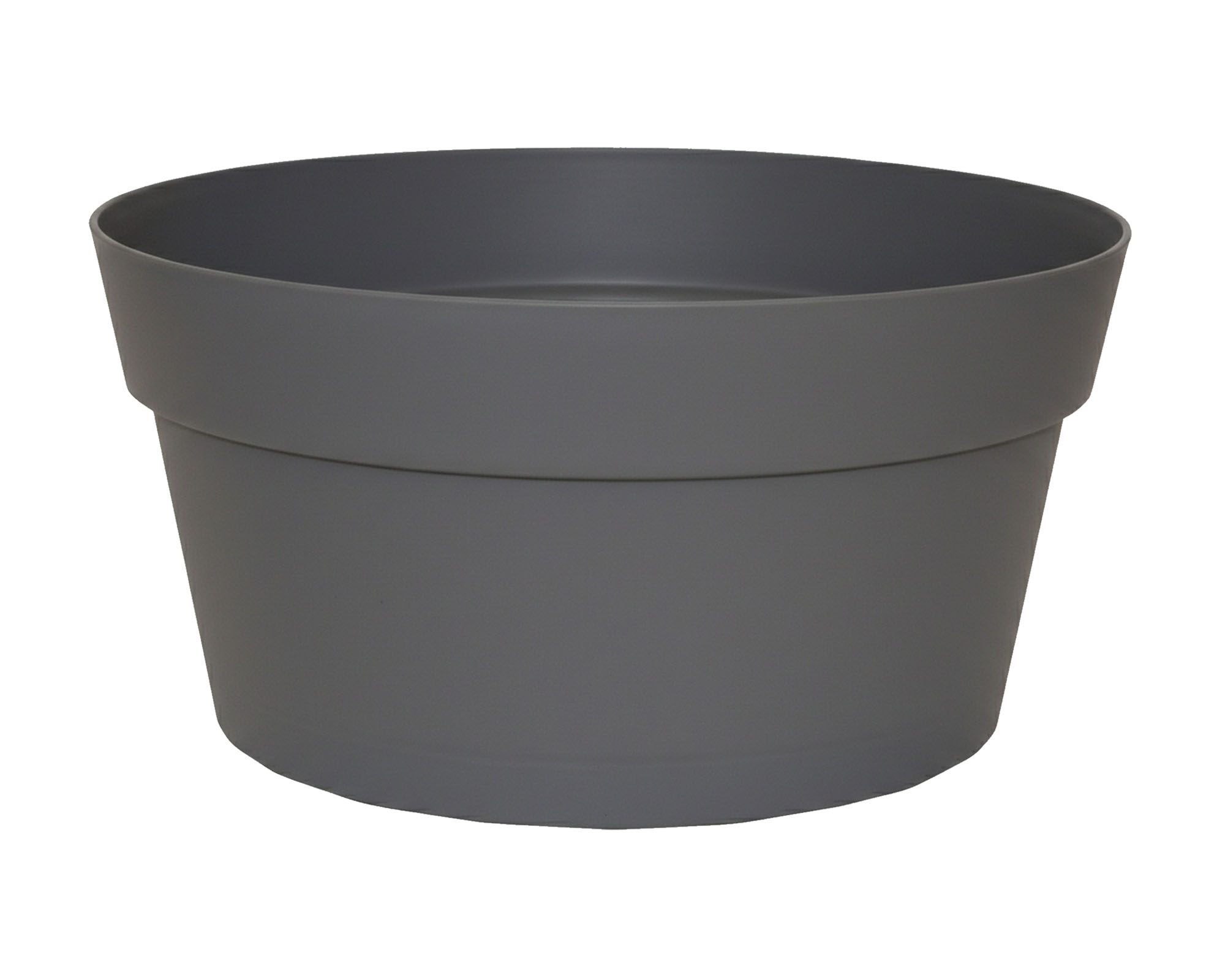 Cachepot Ciotola con Sottovaso Texas Smoke 25cm in Plastica