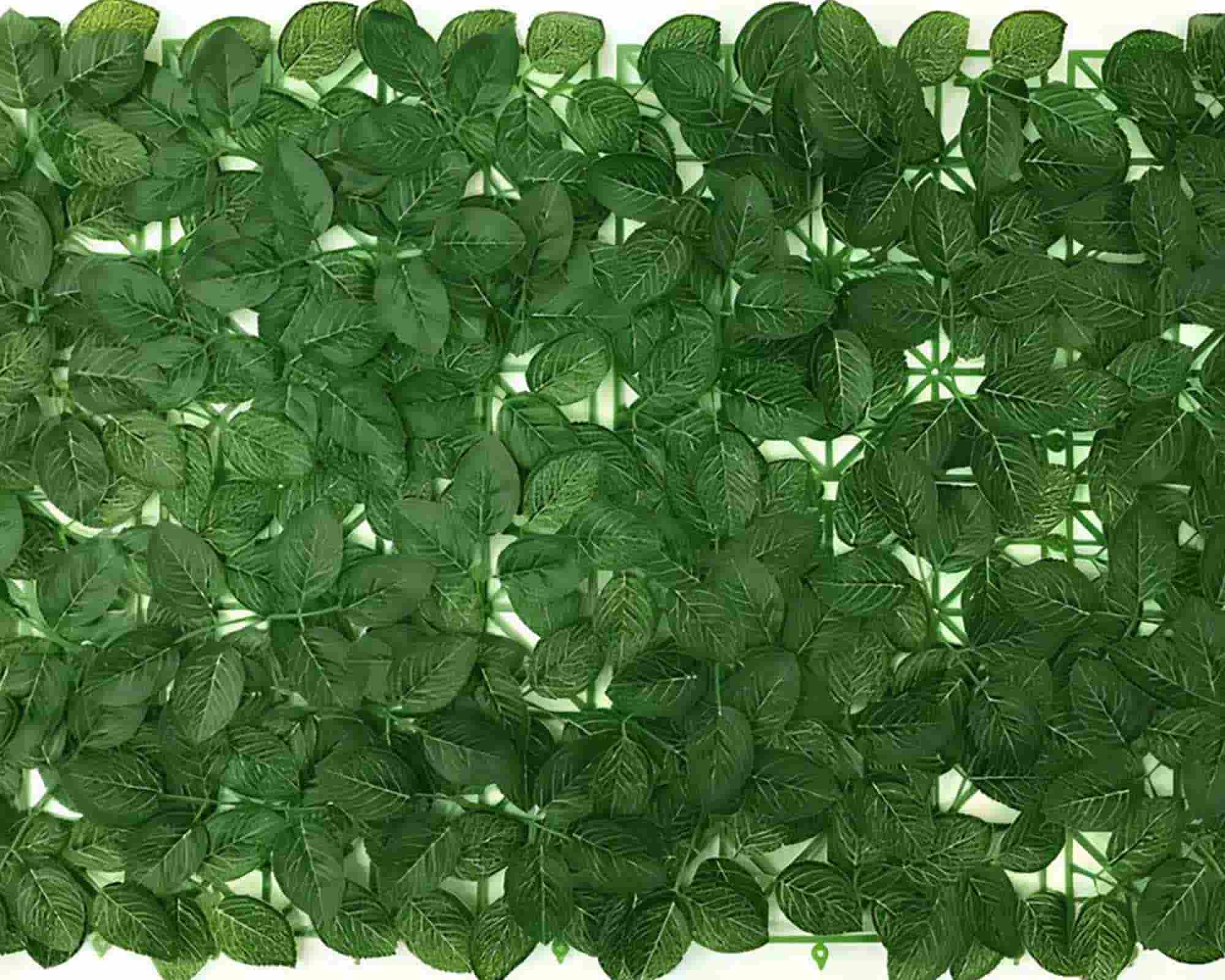 Pannello di Pianta Sintetico Green Leaf 100x50cm in Plastica – VerdeMax - immagine 2
