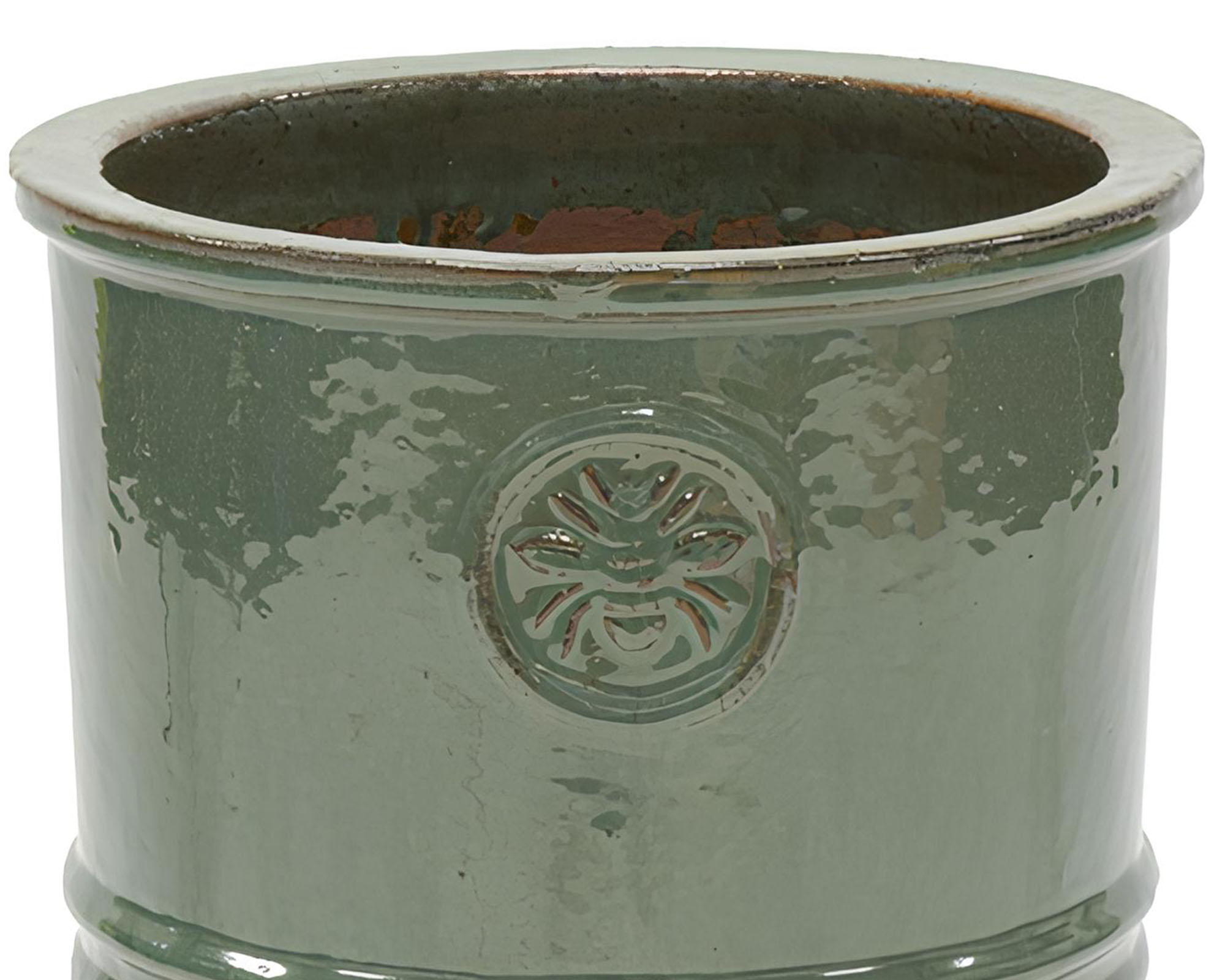 Cachepot Cilindrico Bumble Bee Verde Pastello D24x19cm in Ceramica - Mega Collections - immagine 2