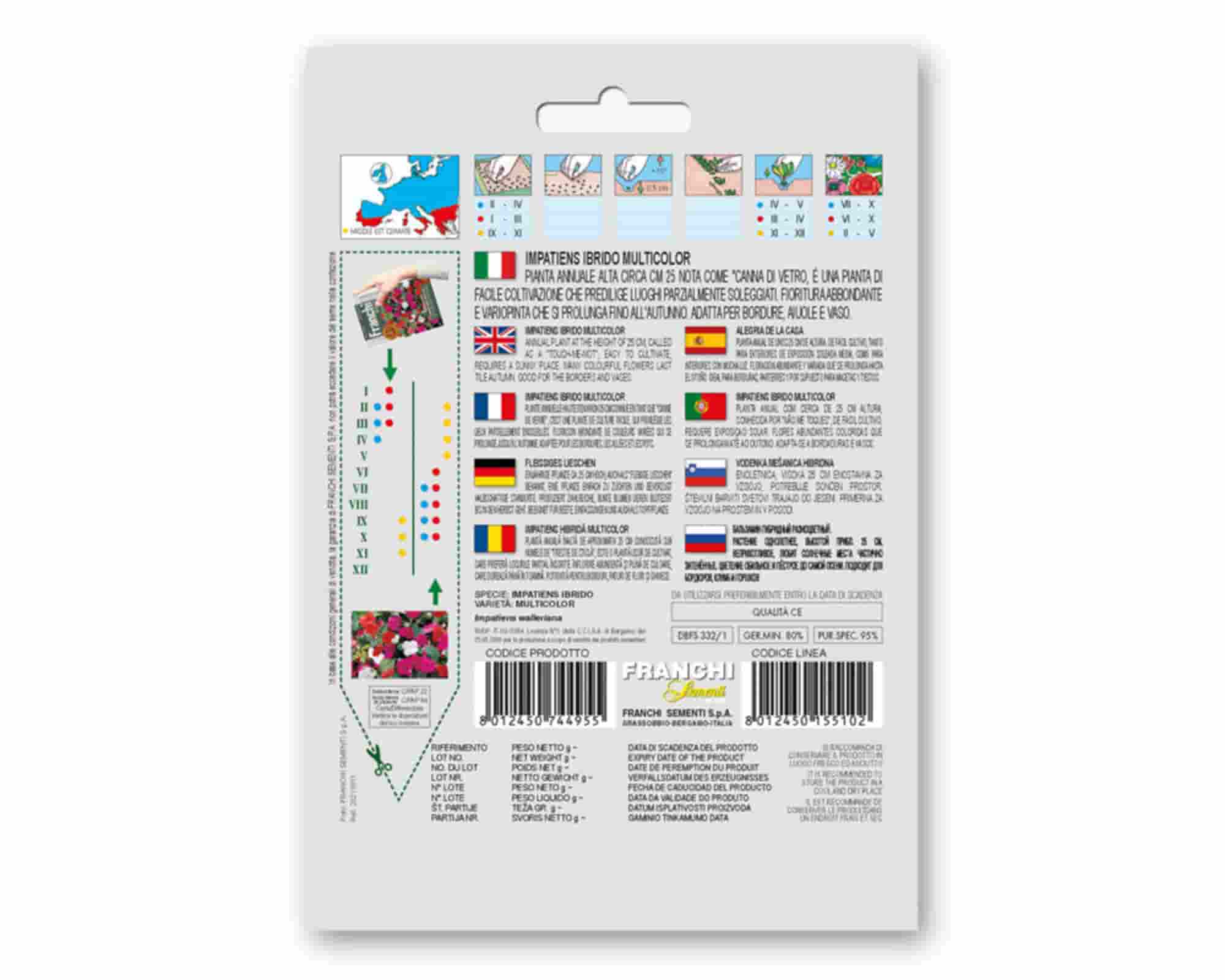 Semi di Impatiens Mix Golden Line - Franchi sementi - immagine 2