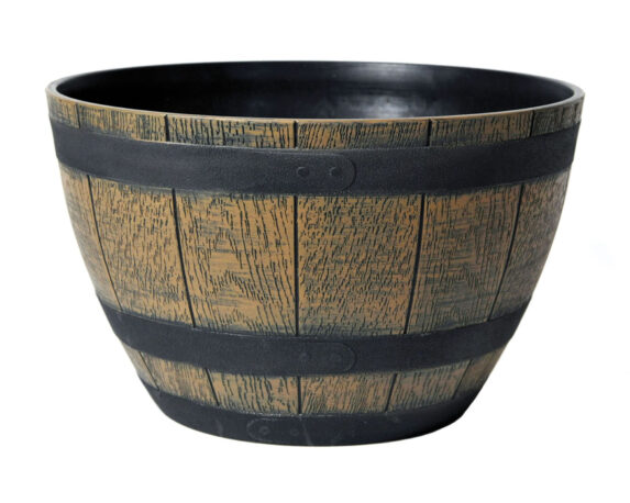 Cachepot Ciotola Botte Marrone Piccola D33x20,5cm in Plastica – Mega Collections