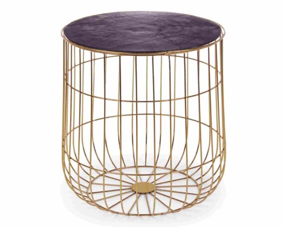 Tavolino Contenitore Mariam L in Alluminio e Acciaio – Bizzotto