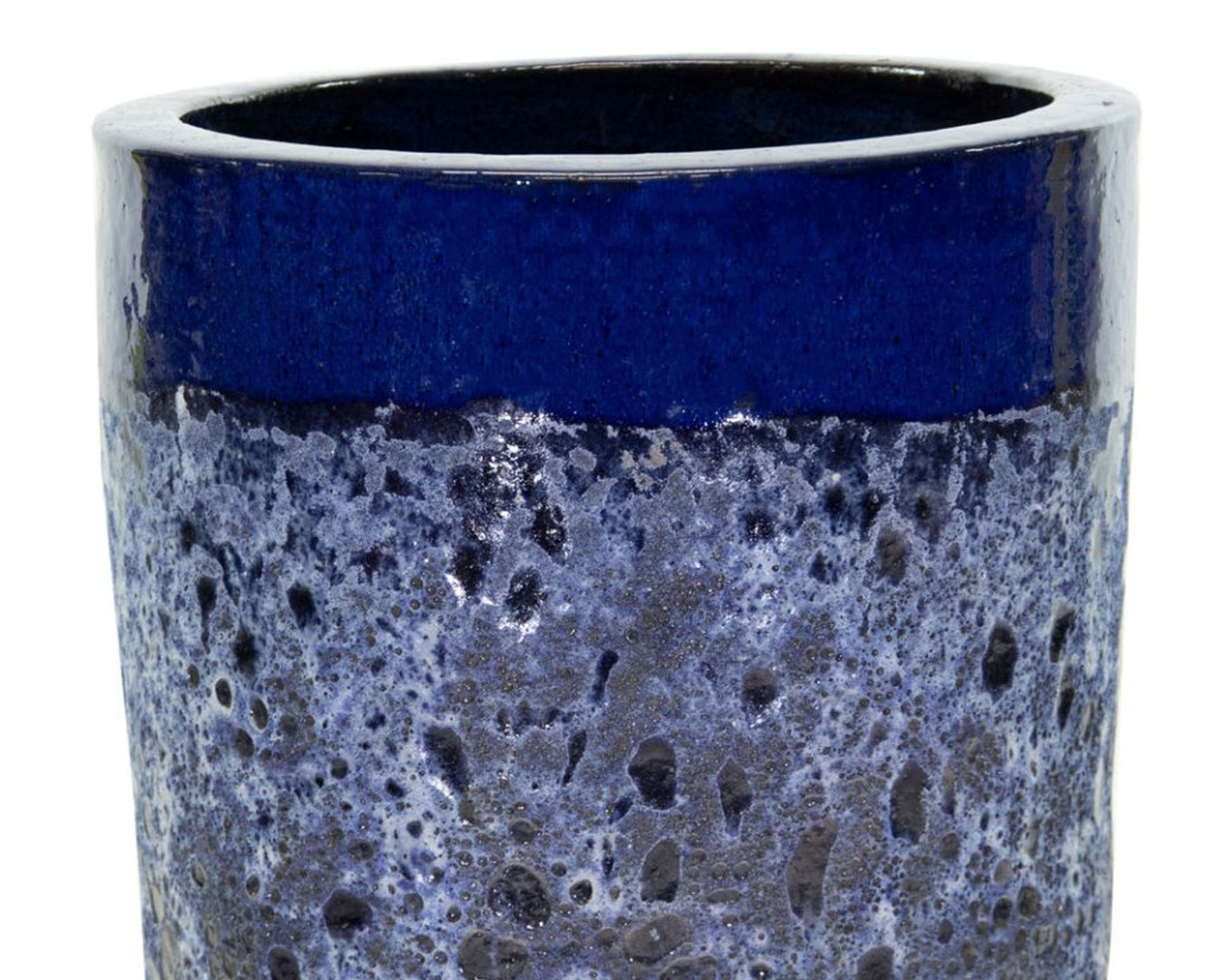 Cachepot Alto Antique Jade Blu D46x90cm in Ceramica - Mega Collections - immagine 2