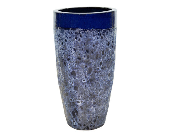 Cachepot Alto Antique Jade Blu D46x90cm in Ceramica – Mega Collections