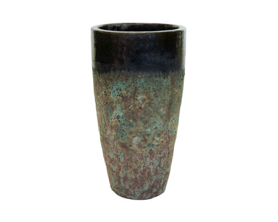 Cachepot Alto Antique Jade Verde D30x65cm in Ceramica – Mega Collections