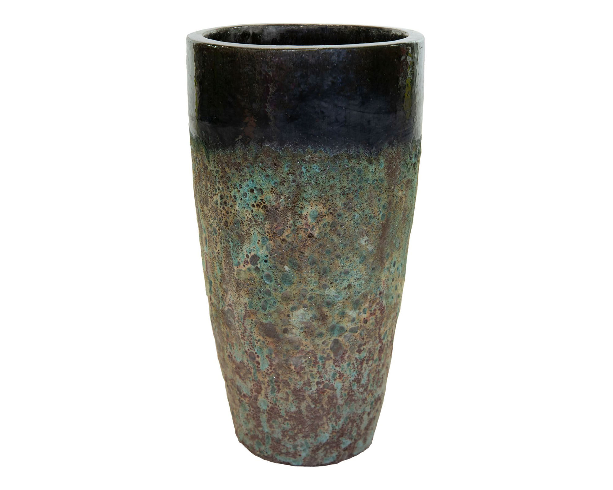 Cachepot Alto Antique Jade Verde D46x90cm in Ceramica - Mega Collections