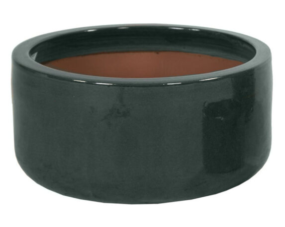 Ciotola Moss Smaltata Verde Grande D38x20cm in Ceramica – Mega Collections