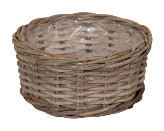 Cesta Intrecciata Cilindro Evi Naturale D20x10cm in Rattan – Mega Collections