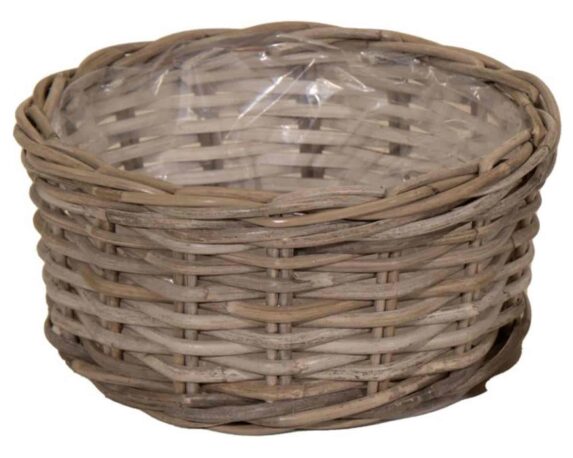 Cesta Intrecciata Cilindro Evi Naturale D30x15cm in Rattan – Mega Collections