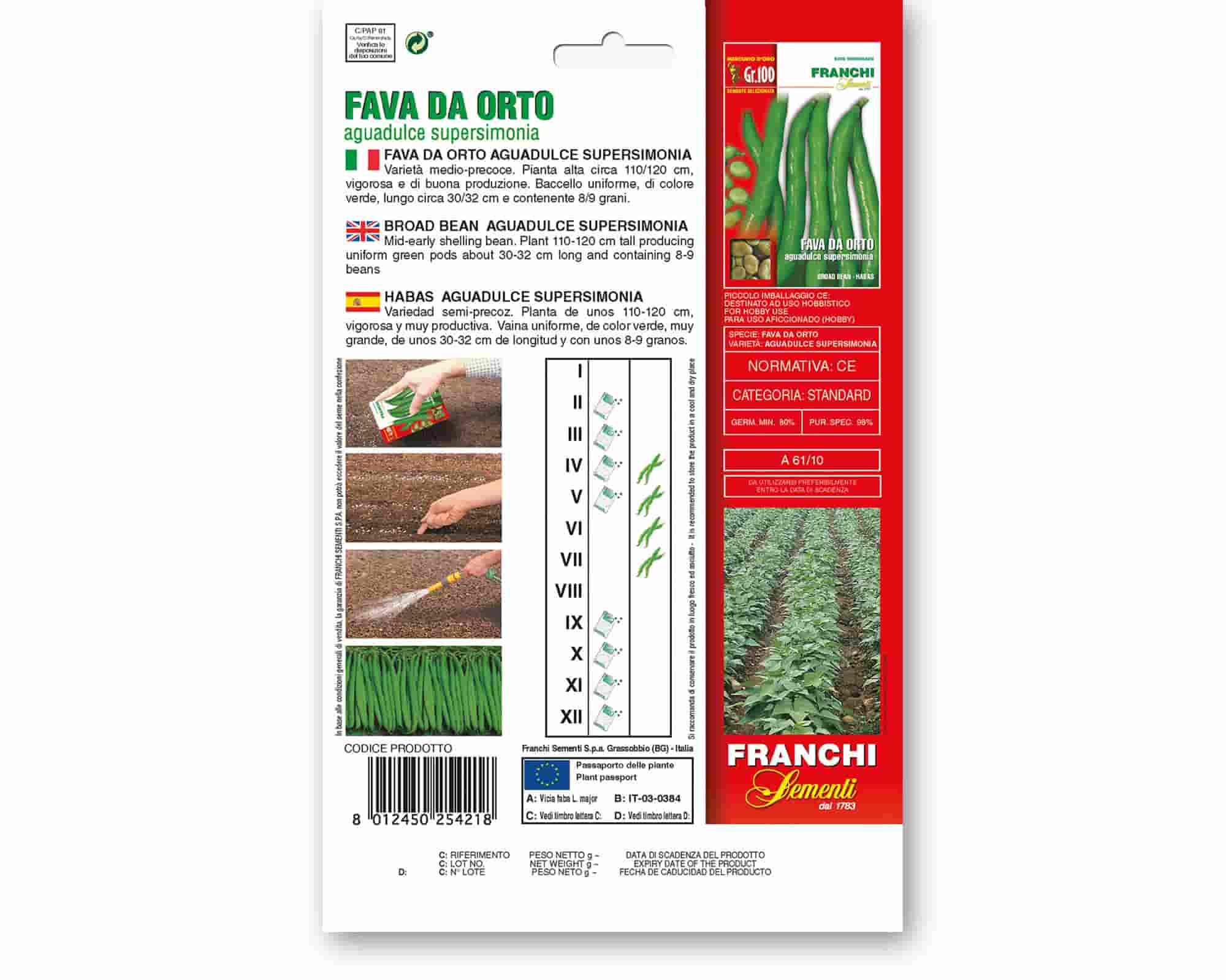 Semi di Fava Aguadulce Supersimonia - Franchi sementi - immagine 2