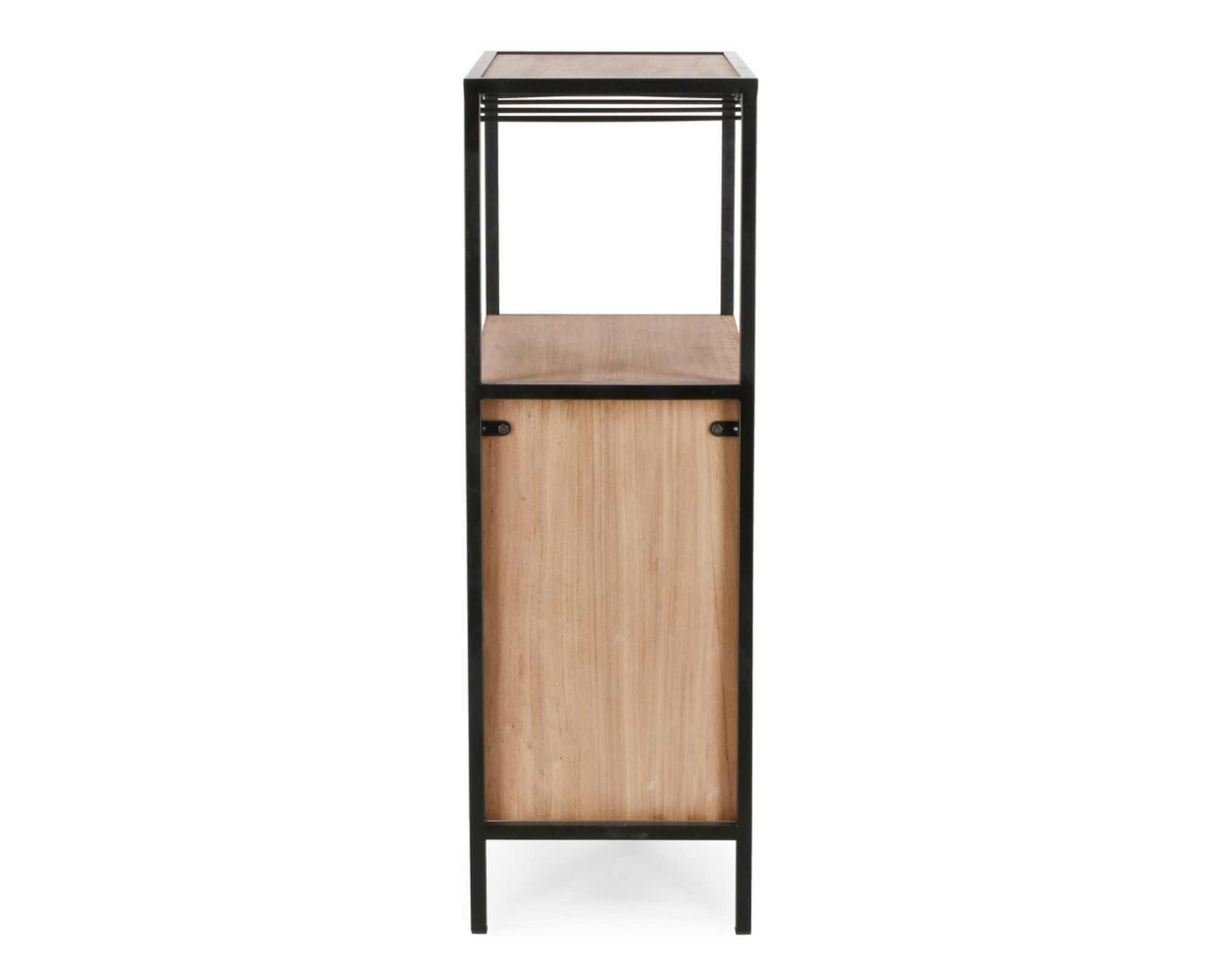 Mobile Portabottiglie con 12 Piani Isaac Nero 51x30x91cm in Acciaio e MDF - Bizzotto - immagine 3