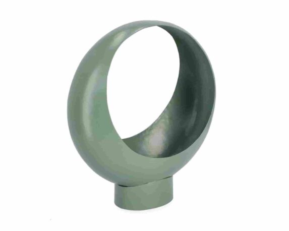 Porta Piante Keyra Tondo Salvia 25x12x29cm in Acciaio – Bizzotto