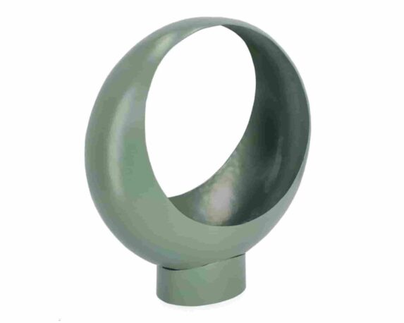 Porta Piante Keyra Tondo Salvia 31x14x33cm in Acciaio – Bizzotto