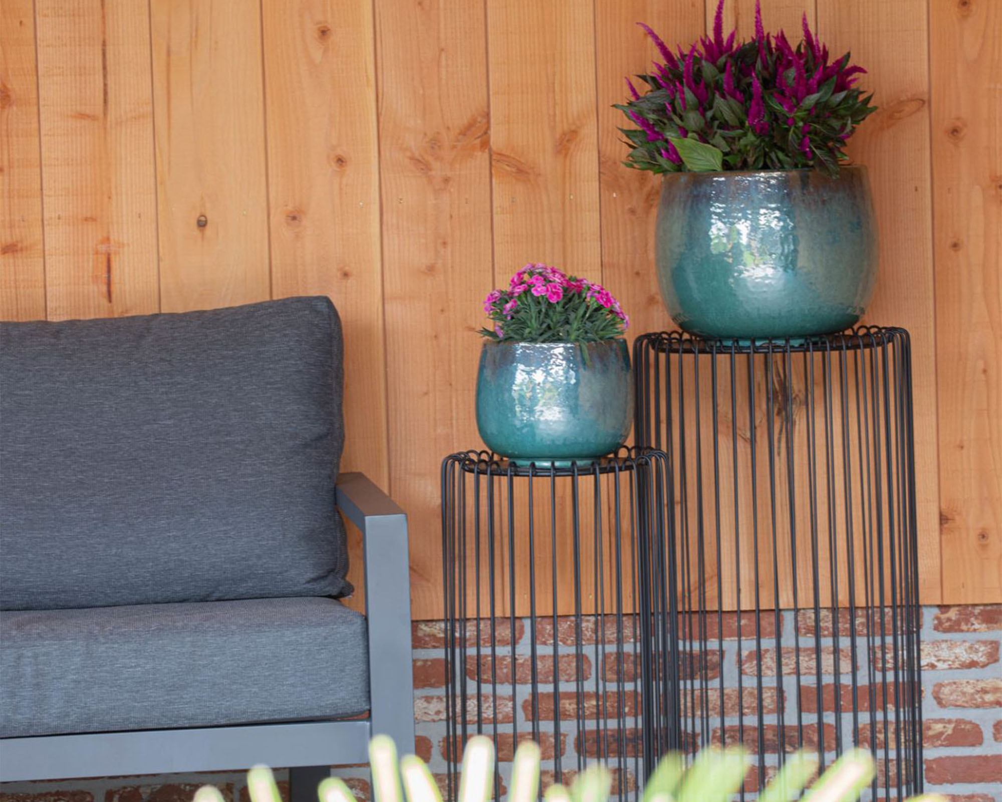 Cachepot Glazed Pot Bowl Celadon Smaltato M D37x28cm in Ceramica - Mega Collections - immagine 3