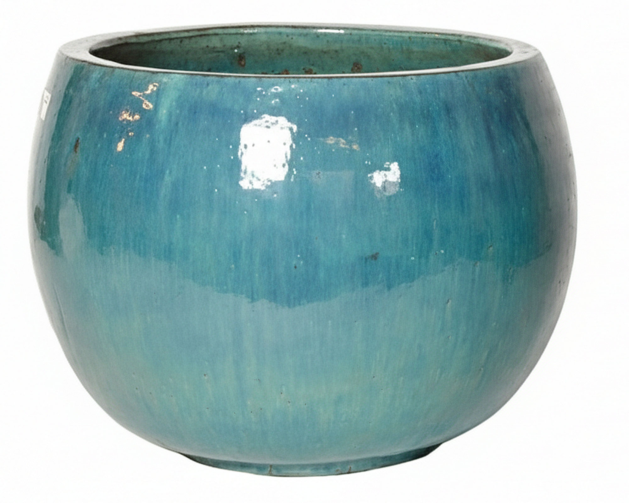 Cachepot Glazed Pot Bowl Celadon Smaltato L D53x38cm in Ceramica - Mega Collections