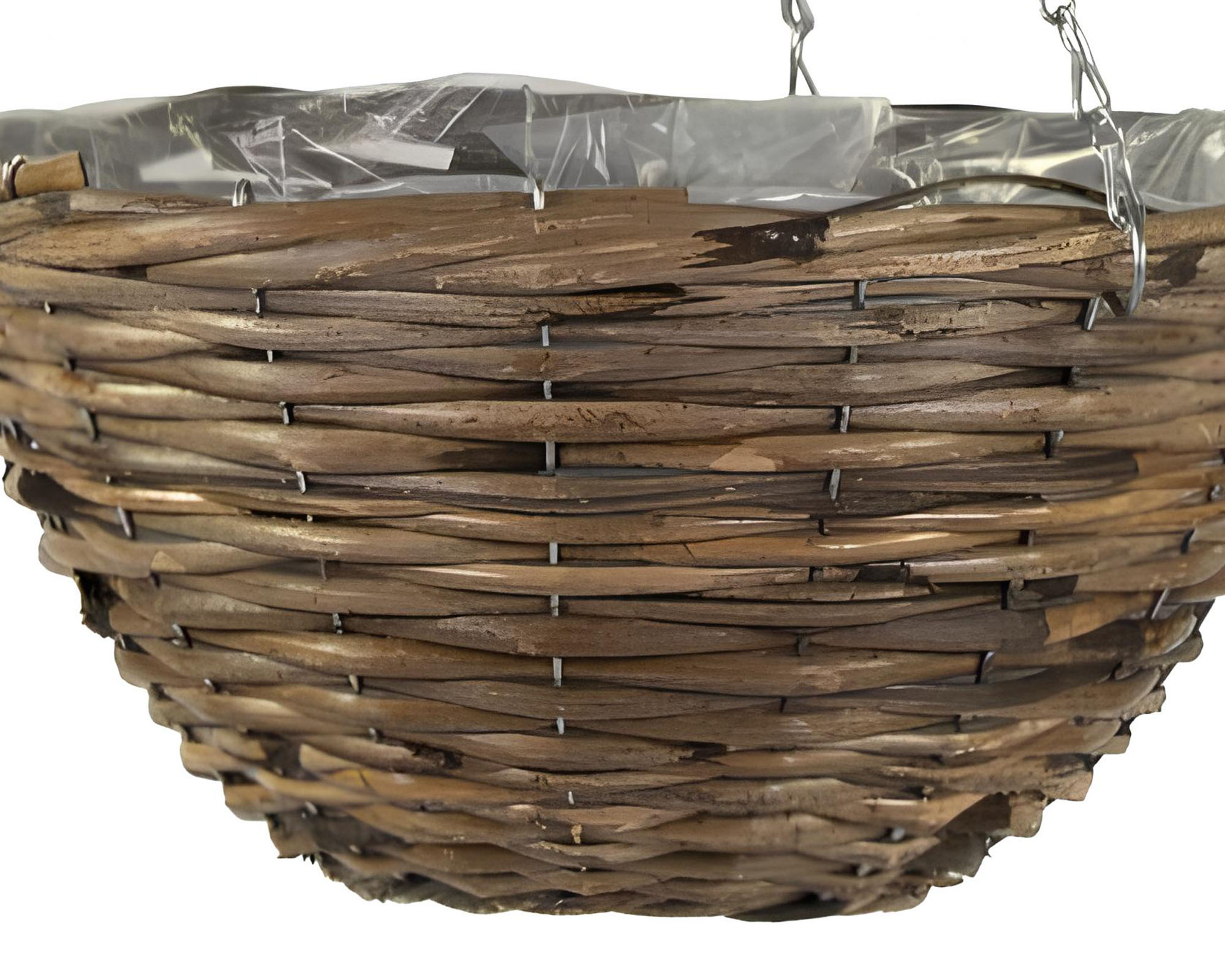 Cesta Porta Piante Cubu Hanging Basket D35x16cm in Rattan - Mega Collections - immagine 2