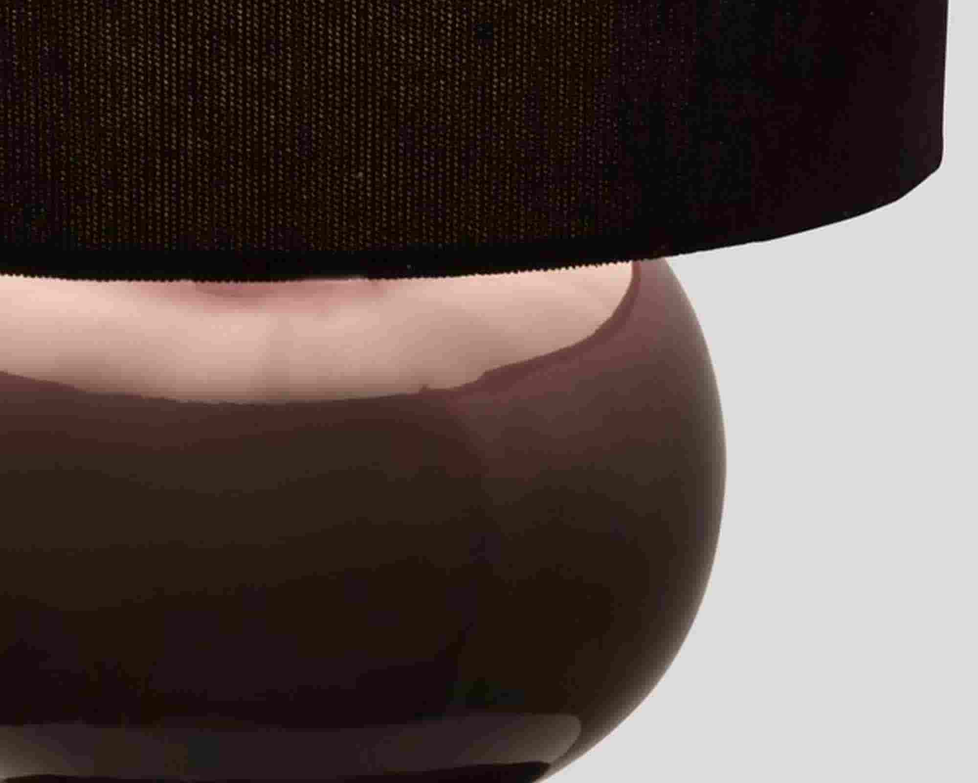 Piantana Ikeru Bordeaux con Paralume di Cotone D30x100cm in Metallo - Bizzotto - immagine 6