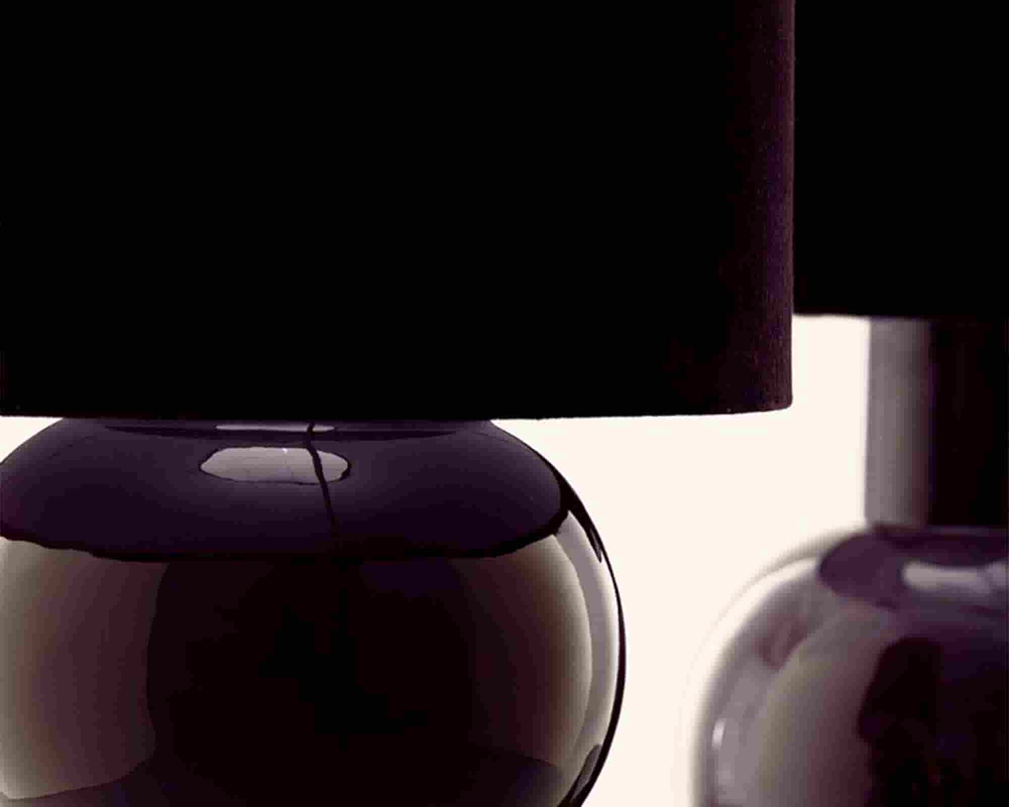 Piantana Ikeru Bordeaux con Paralume di Cotone D30x100cm in Metallo - Bizzotto - immagine 4