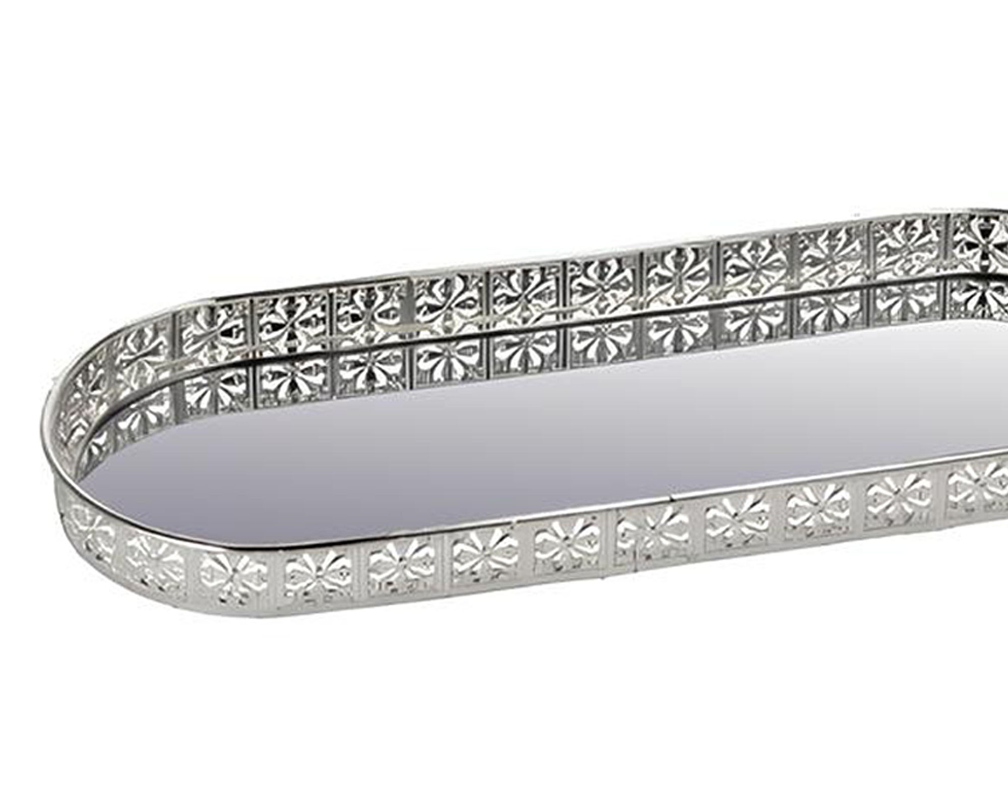 Vassoio Ovale Elegante e Pratico Assortito 33x12cm in Metallo - immagine 2