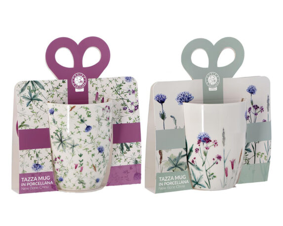 Tazza New Bone China Assortito 300ml in Porcellana