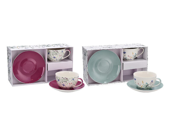 Tazza da Té New Bone China Assortito 250ml in Porcellana