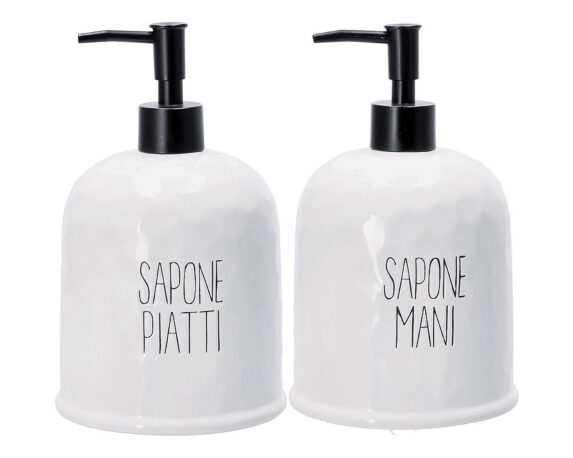 Dispenser Assortito Bianco 11,5x19cm in Ceramica