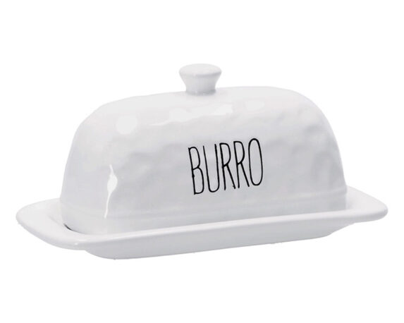 Burriera Classico Bianco 19x9x10cm in Ceramica