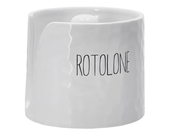 Portarotolo da Cucina Bianco 14,5x12cm in Ceramica