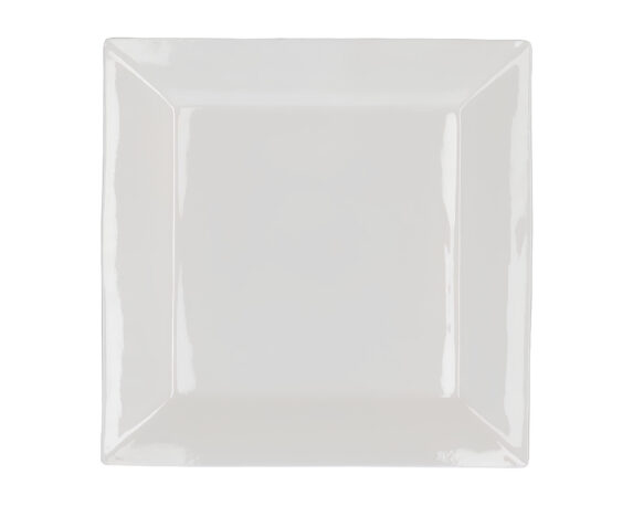 Piatto Quadrato Bianco 25,5×25,5cm in Porcellana