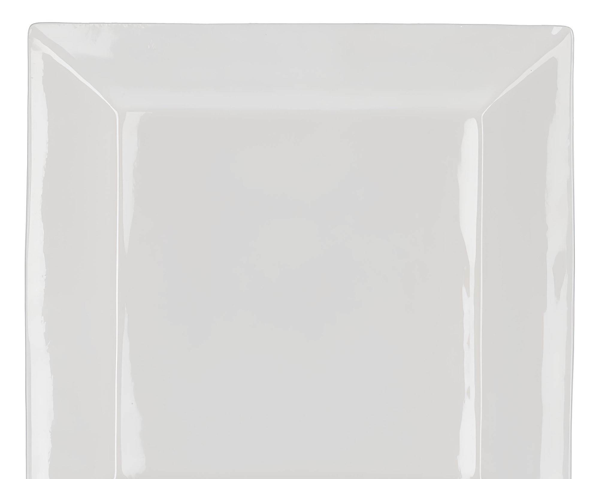 Piatto Quadrato Bianco 20,5x20,5cm in Porcellana - immagine 2