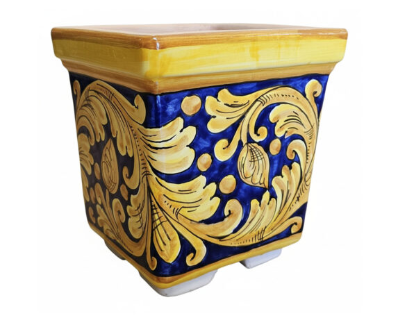 Cassetta Decorativa Siciliano Dipinto a Mano Assortito 20x20x20cm in Ceramica