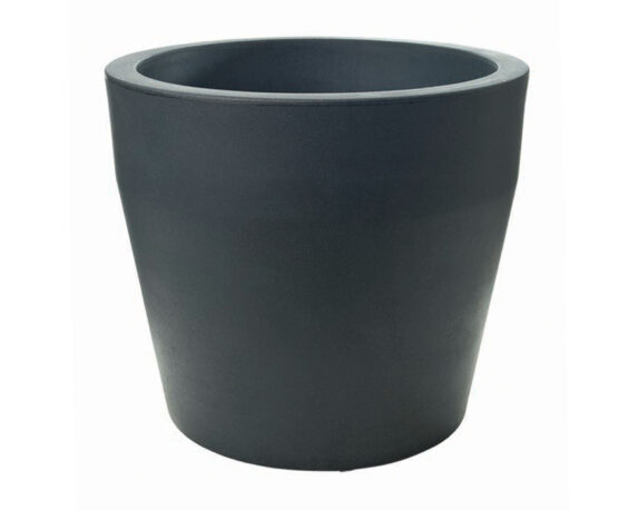 Vaso Tondo Acquario Antracite D48cm in Plastica