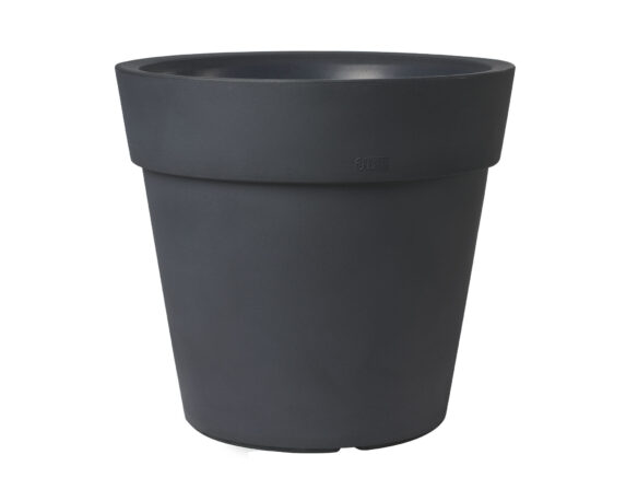 Vaso Tondo Lira Elite Antracite D40cm in Plastica