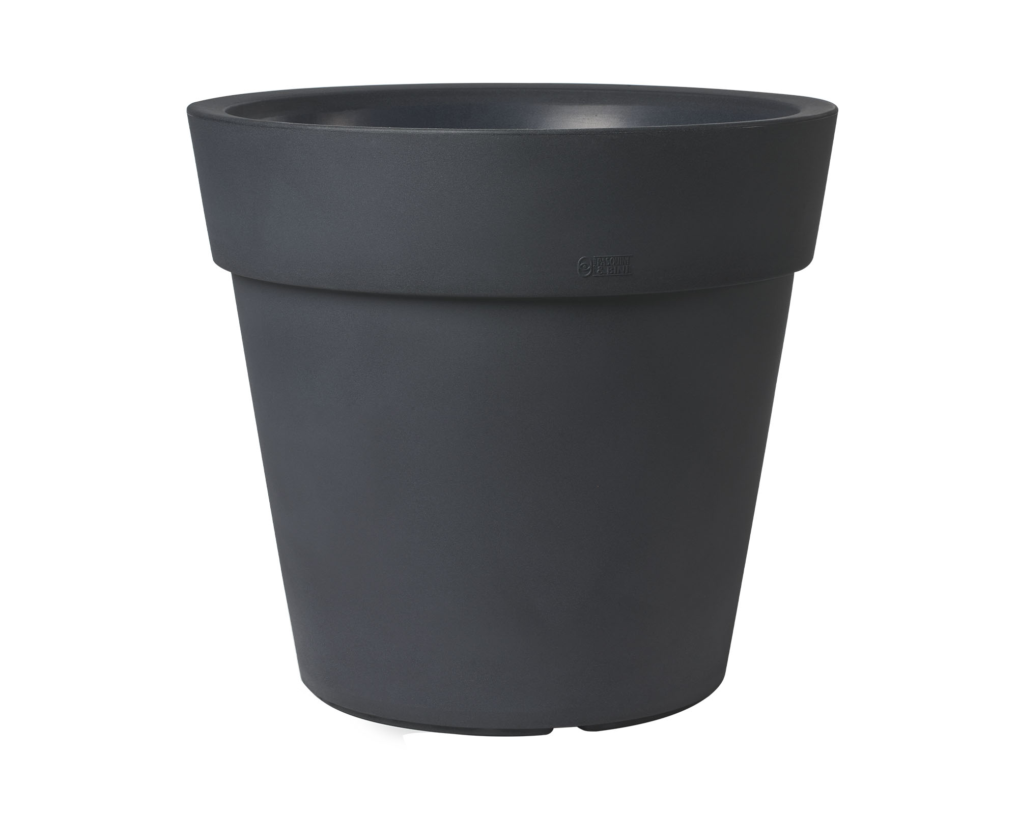 Vaso Tondo Lira Elite Antracite D40cm in Plastica