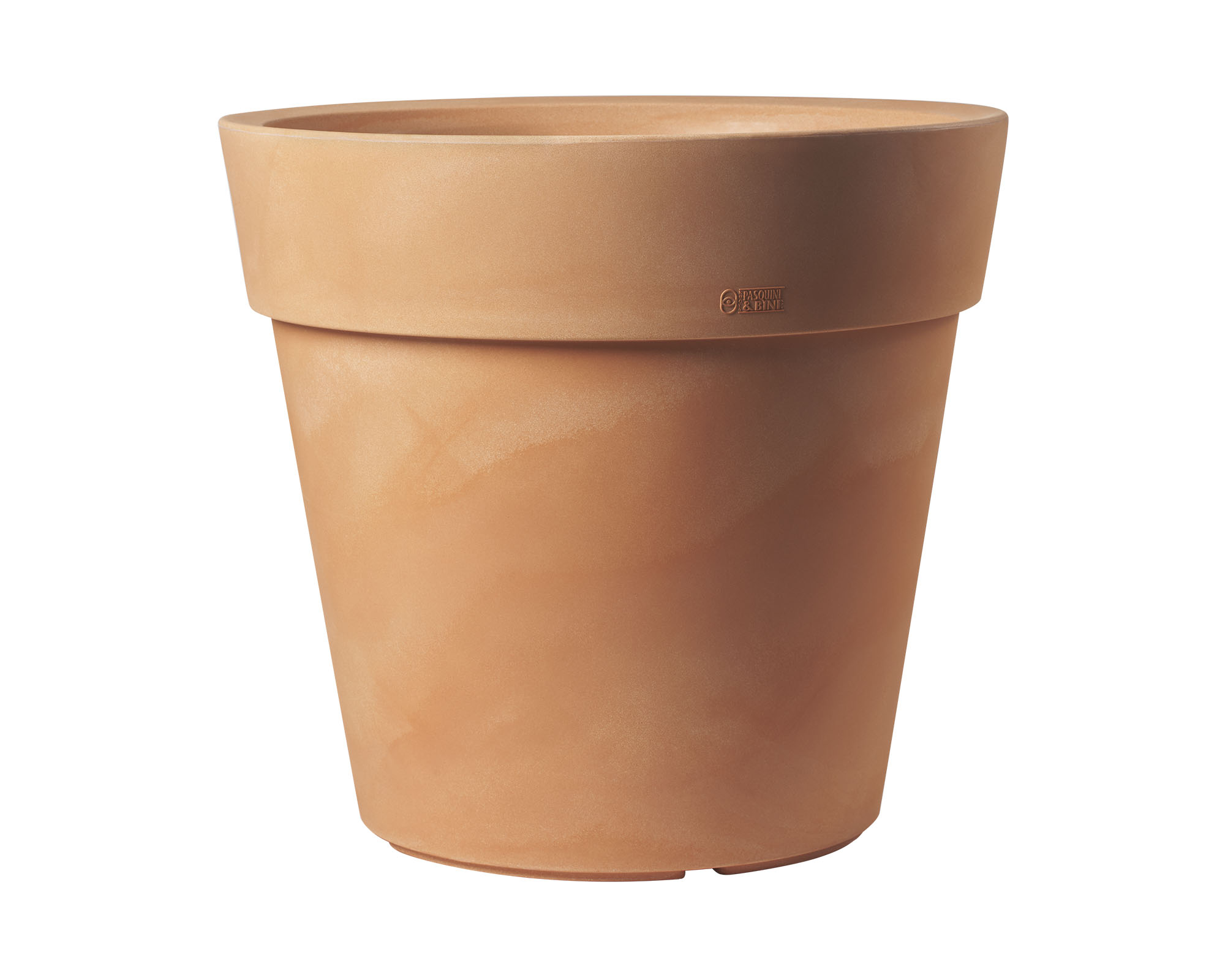 Vaso Tondo Lira Elite Terra di Siena D40cm in Plastica