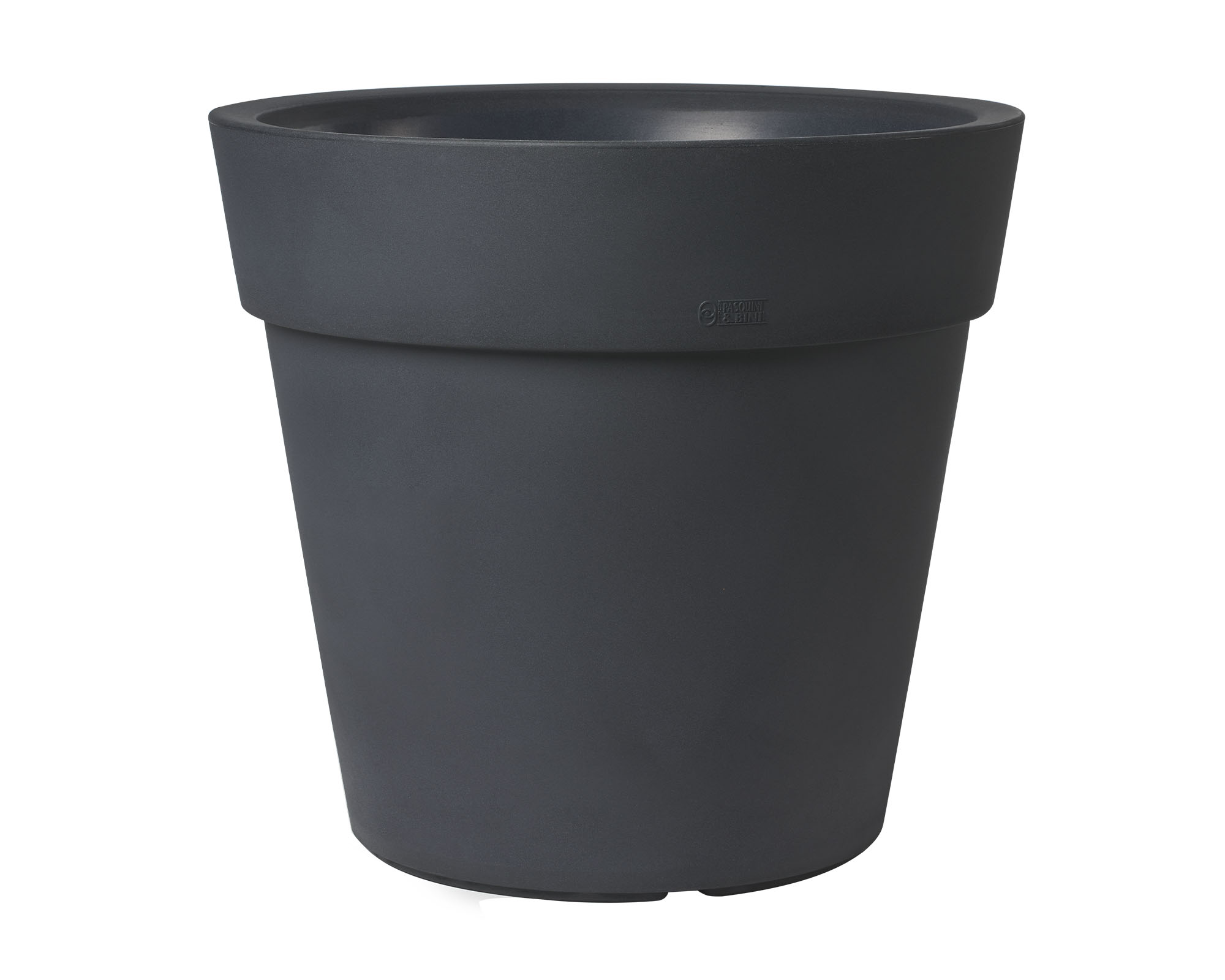 Vaso Tondo Lira Elite Antracite D50cm in Plastica
