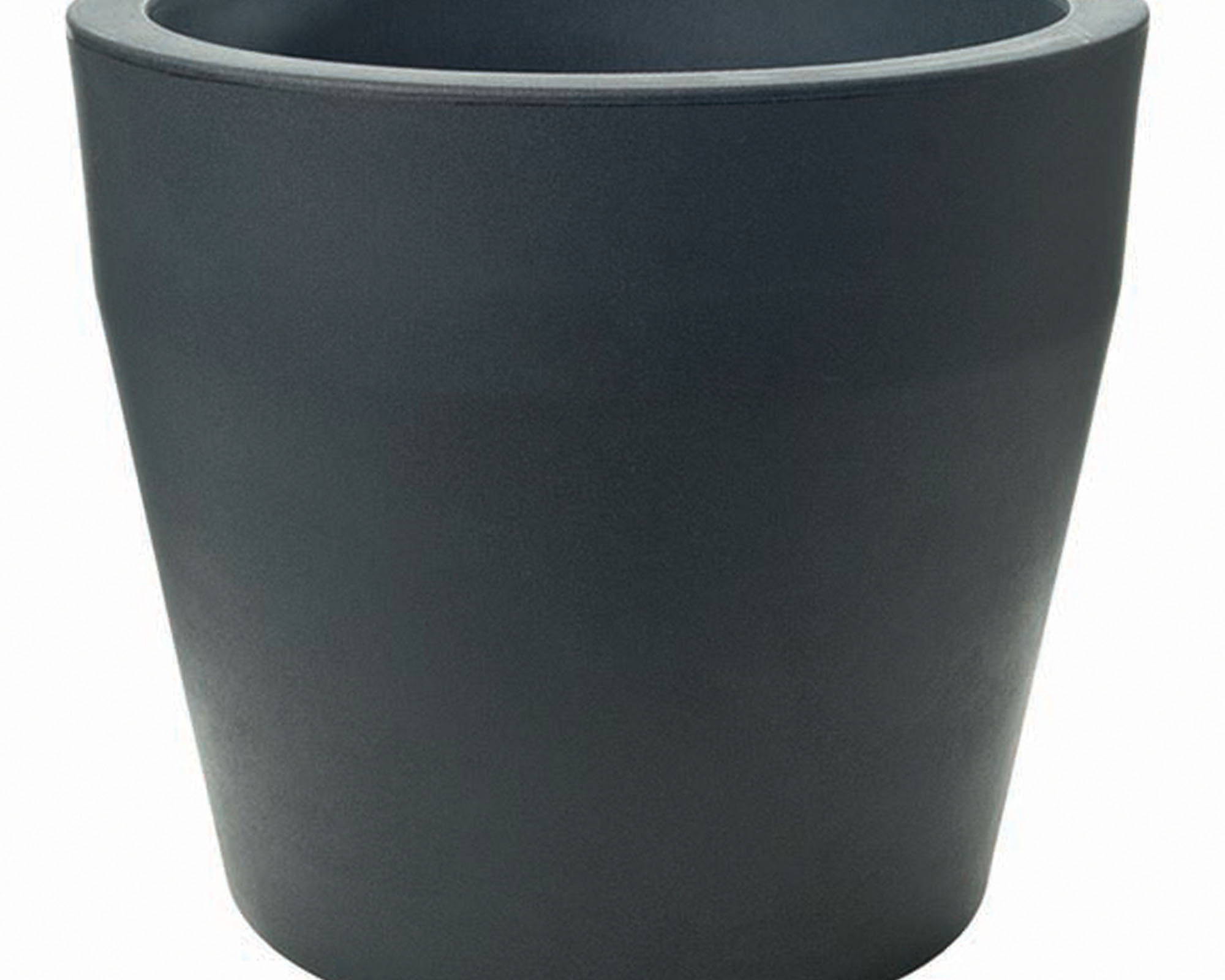 Vaso Tondo Acquario Antracite D58cm in Plastica - immagine 2