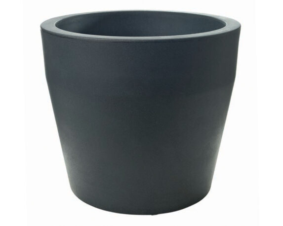 Vaso Tondo Acquario Antracite D58cm in Plastica