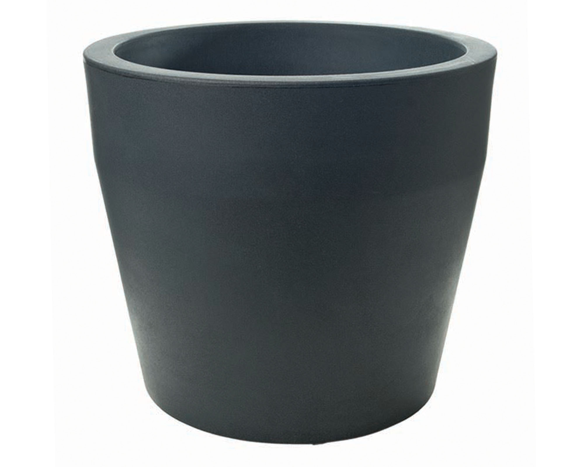 Vaso Tondo Acquario Antracite D58cm in Plastica