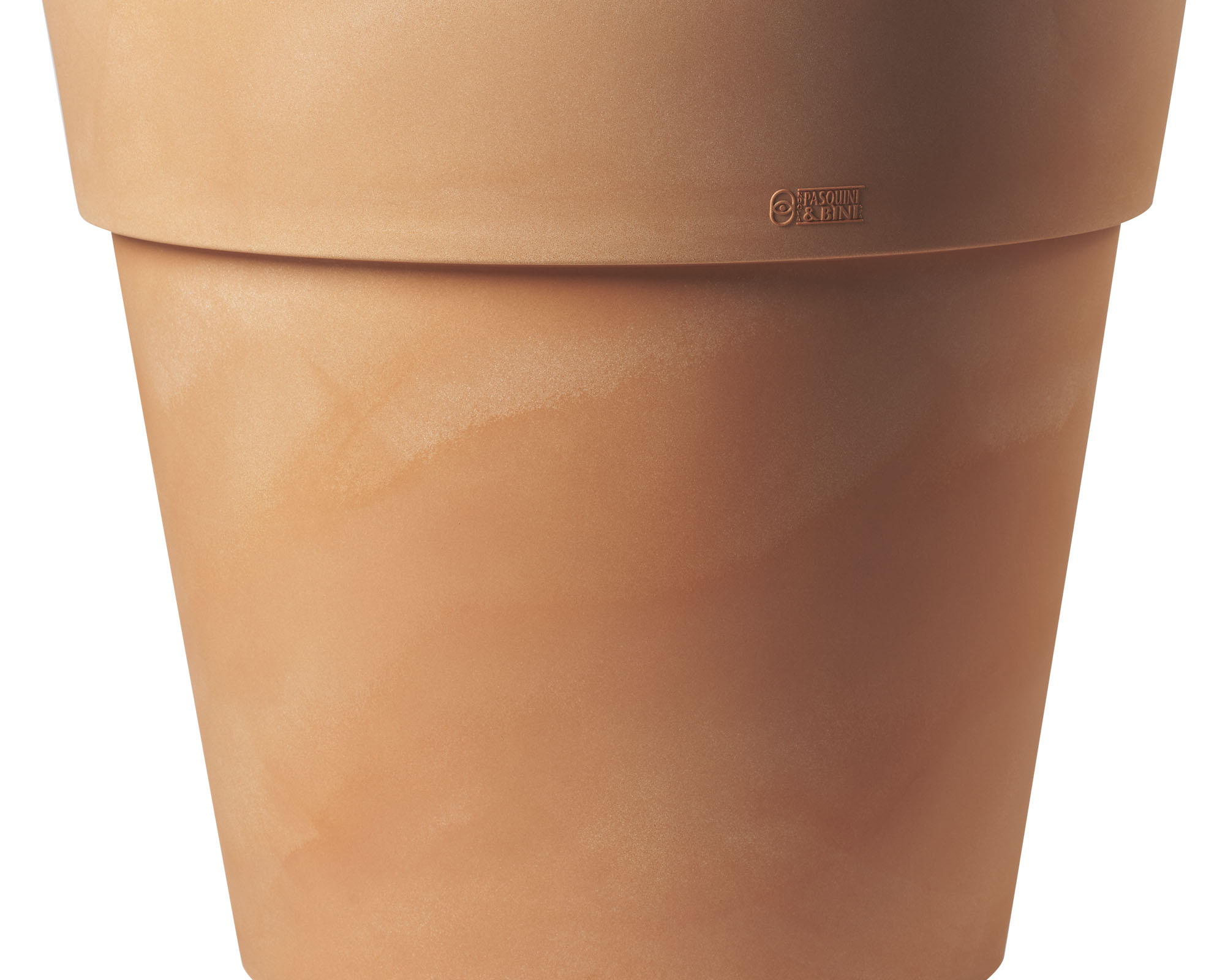 Vaso Tondo Lira Elite Terra di Siena D50cm in Plastica - immagine 2