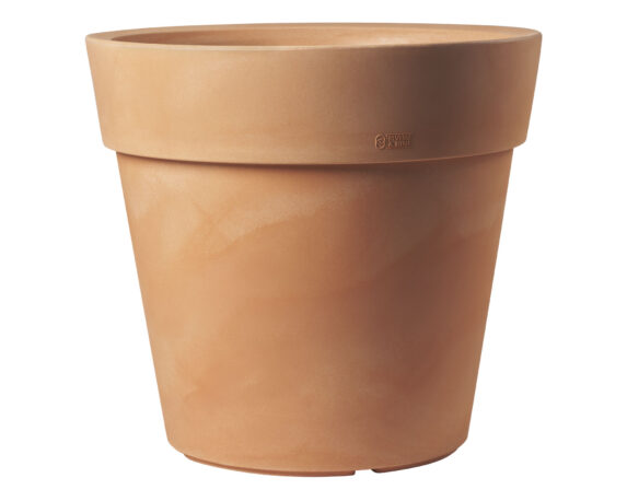 Vaso Tondo Lira Elite Terra di Siena D40cm in Plastica