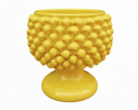 Cachepot Mezza Pigna Monocolore Assortito D30cm in Ceramica