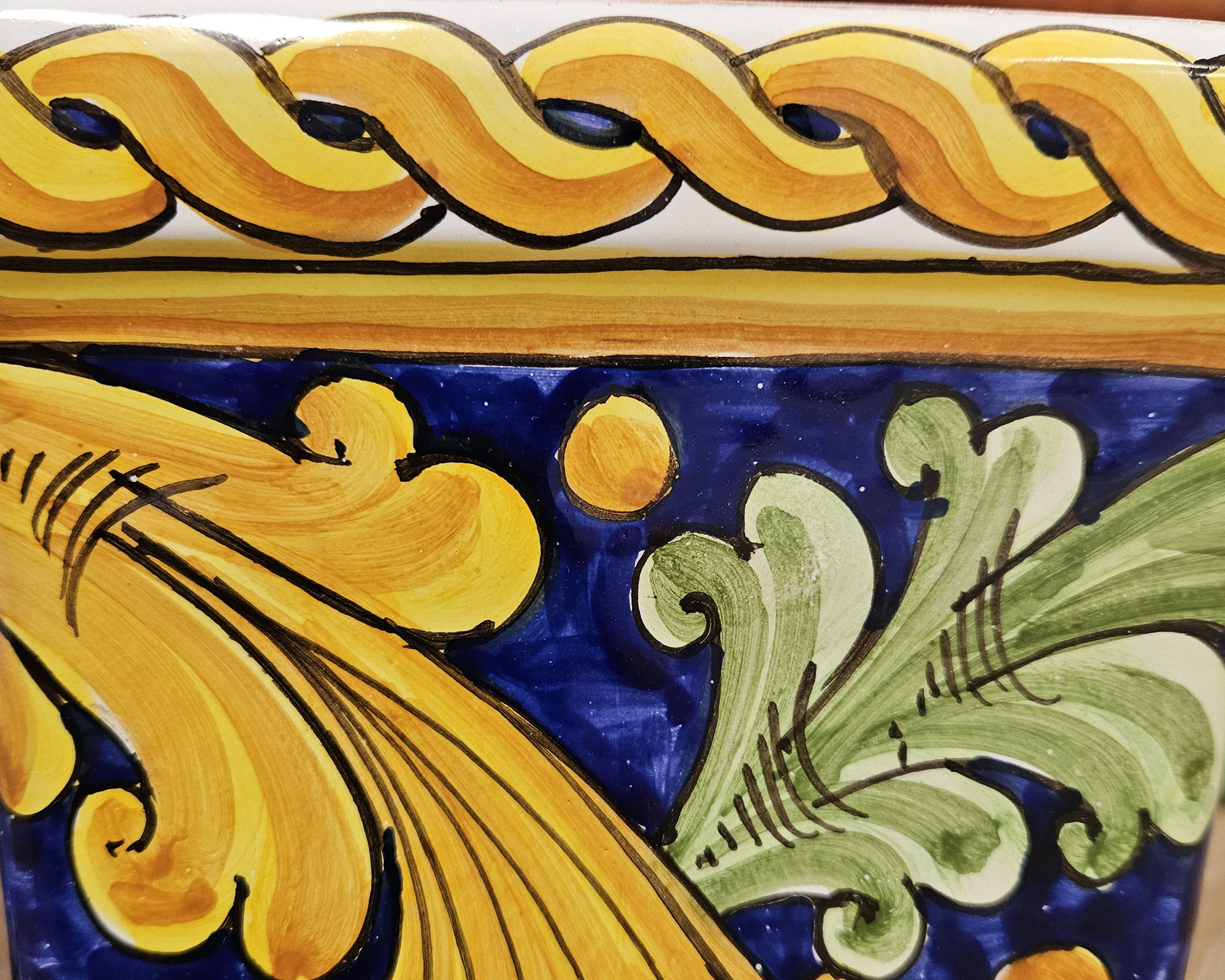 Cassetta Decorativa Siciliano Dipinto a Mano Assortito 16x16x16cm in Ceramica - immagine 3