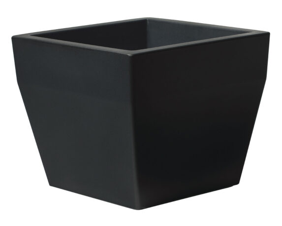 Vaso Quadrato Acquario Antracite D40cm in Plastica