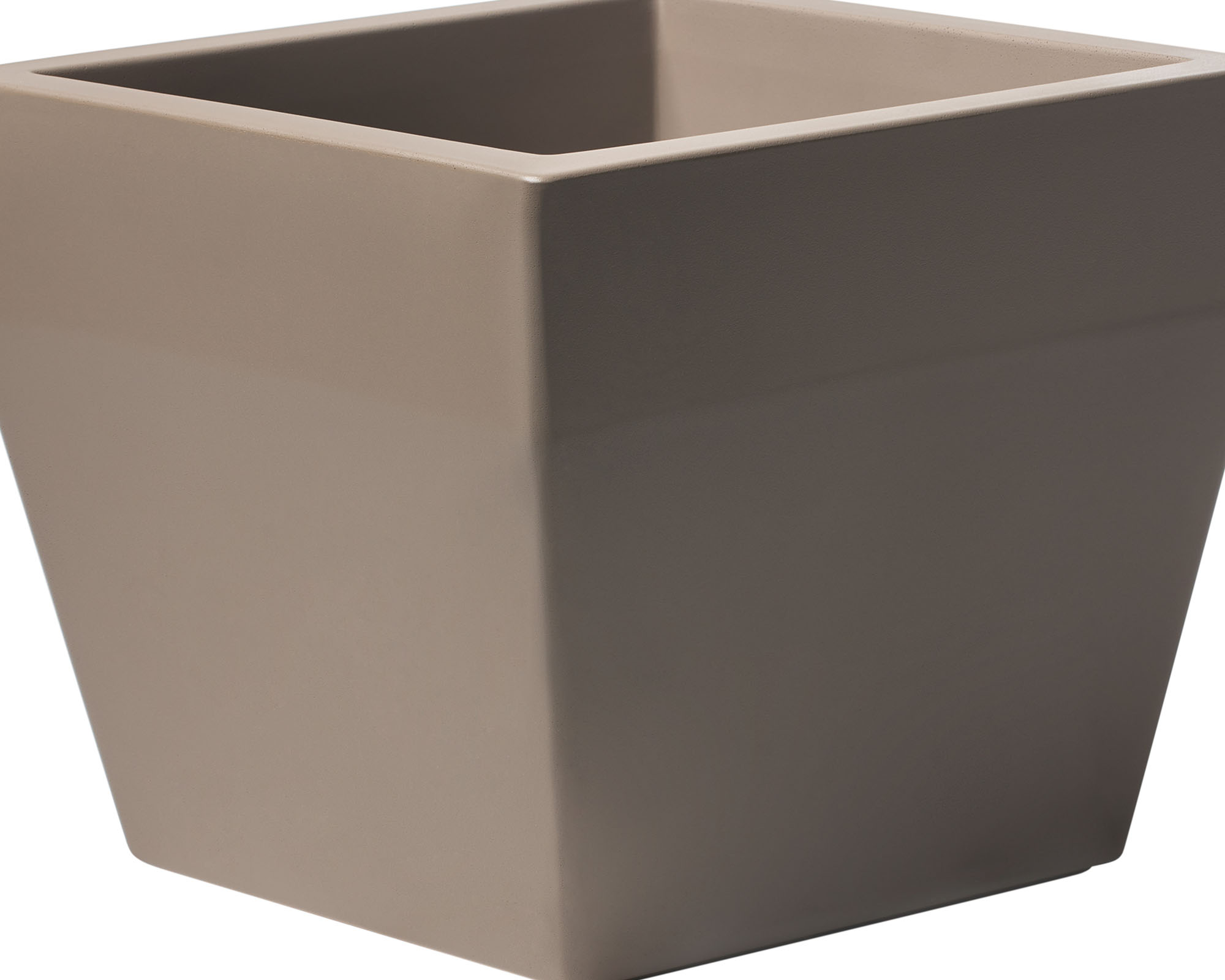 Vaso Quadrato Acquario Tortora D40cm in Plastica - immagine 2